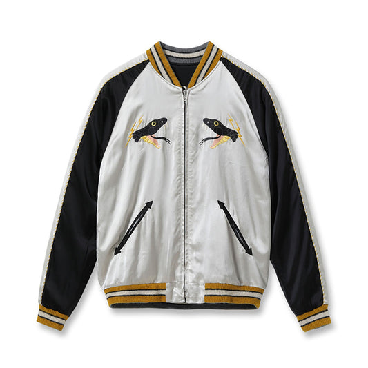 Lot No. TT15808-190 / Acetate Souvenir Jacket TOYO ENTERPRISE 60th Anniversary Special Edition “BLACK SNAKE” × “RED SNAKE”