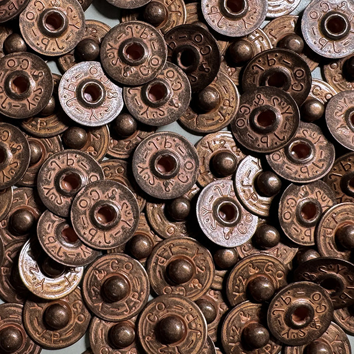 PERSIMMON TANNIN DYED HORSE WWII TYPE JEAN JACKET