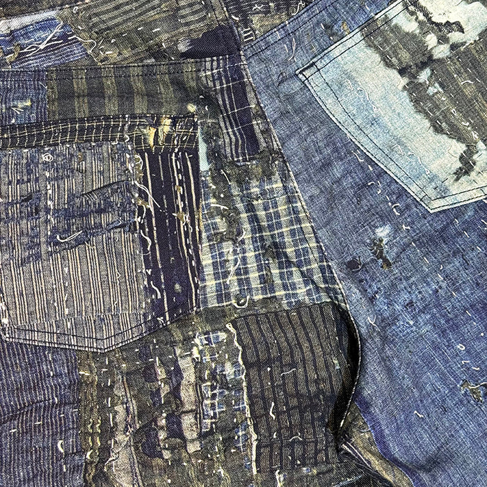 Printed 5 Pockets Pants:boro 25-2301