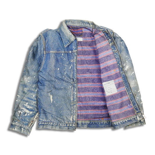 トルク TA-2001 Trompe L’oeil Printed Jacket (1950 Type-1 T-Back) ファーストタイプ デニムジャケット メンズ