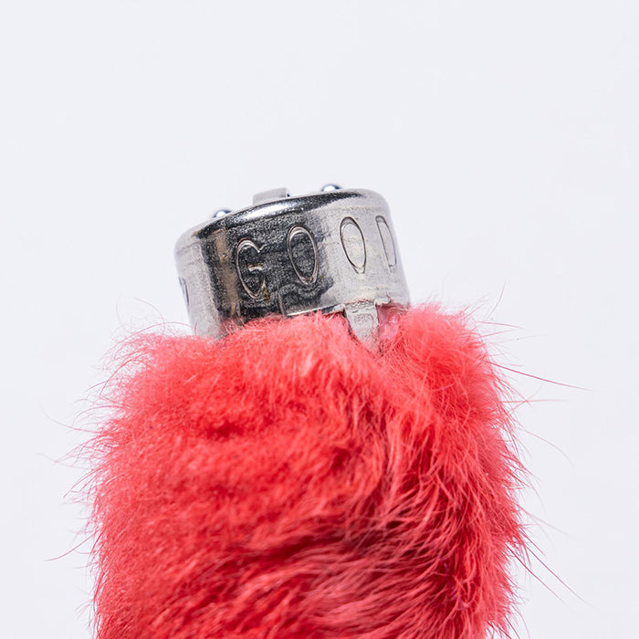 BUCO RABBIT FOOT KEY CHAIN:RED