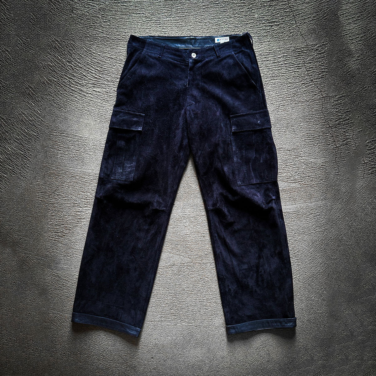 WSBTM10 ≪NAVY≫ "MOTOR NEW VINTAGE" WASHABLE HORSE ROUGHOUT CARGO PANTS ウォッシャブルホースラフアウト カーゴパンツ