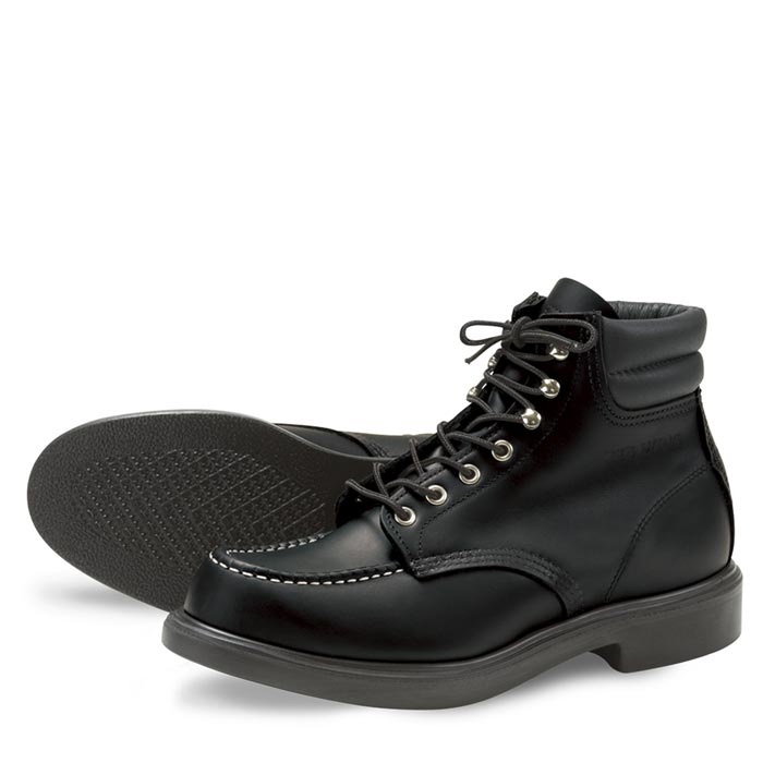 レッドウィング STYLE NO.8133 SuperSole 6" Moc スーパーソール 6 インチモック ブラック メンズ レザー ワーク ブーツ