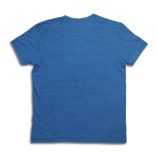 ピュアブルージャパン SS-5011-GRE Indigo Jersey Crew Neck T-s Greencast Indigo インディゴ天竺クルーネックTシャツ グリーンキャストインディゴ 無地 半袖 カットソー リーフ刺繍