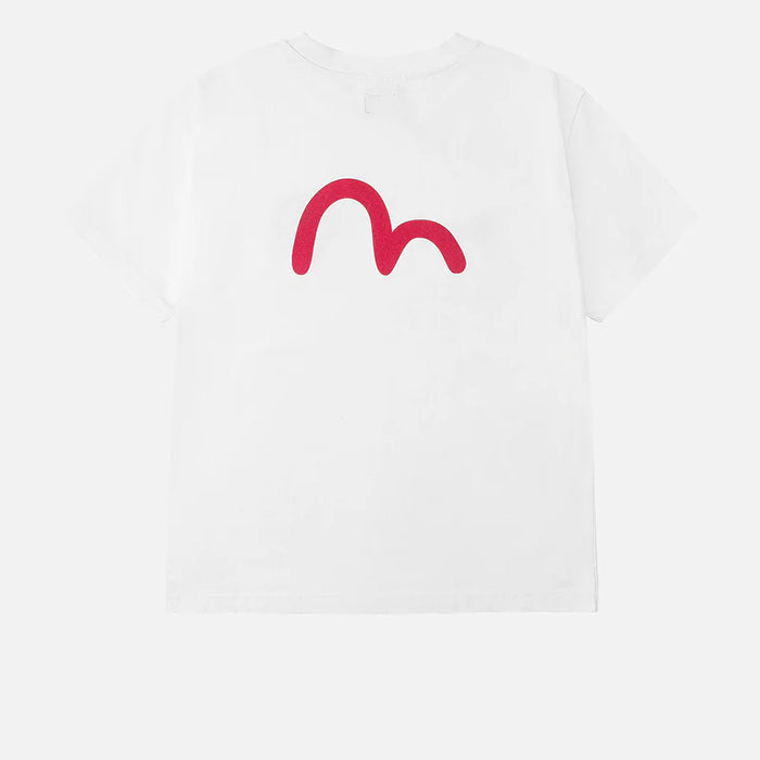 EVISUアーカイブプリント リラックスフィット Tシャツ:ホワイト