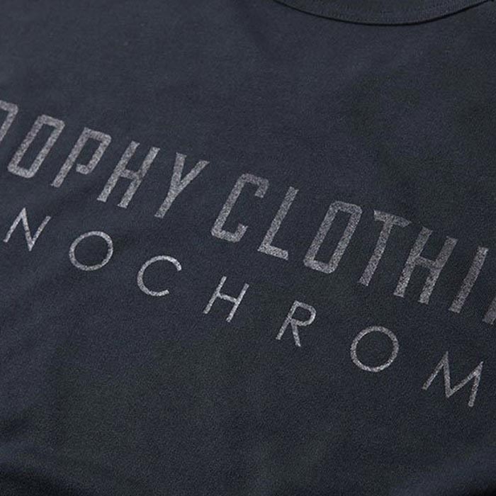 トロフィークロージング “Monochrome” Logo Pocket PC L/S Tee ロングスリーブ Tシャツ ノンウォッシュ Charcoal