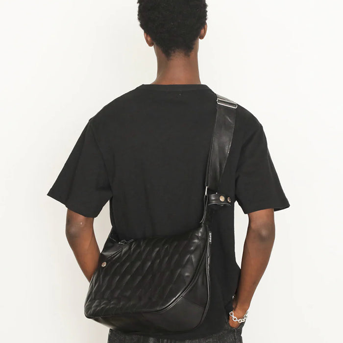 PADDED BANANA BAG/バナナバッグ:ブラック×シルバー