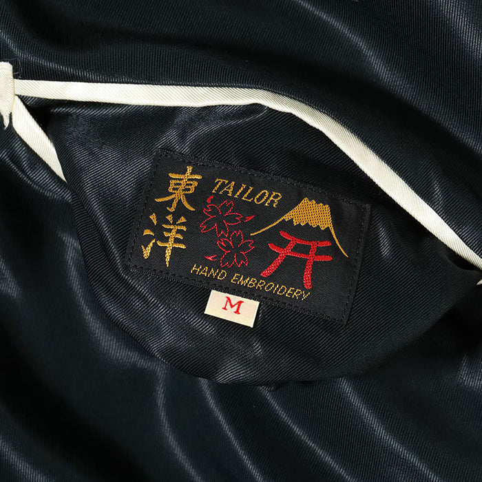 TAILOR TOYO Lot No. TT15972-119 / Early 1950s Style Acetate Souvenir Jacket “EAGLE” × “ROARING TIGER”