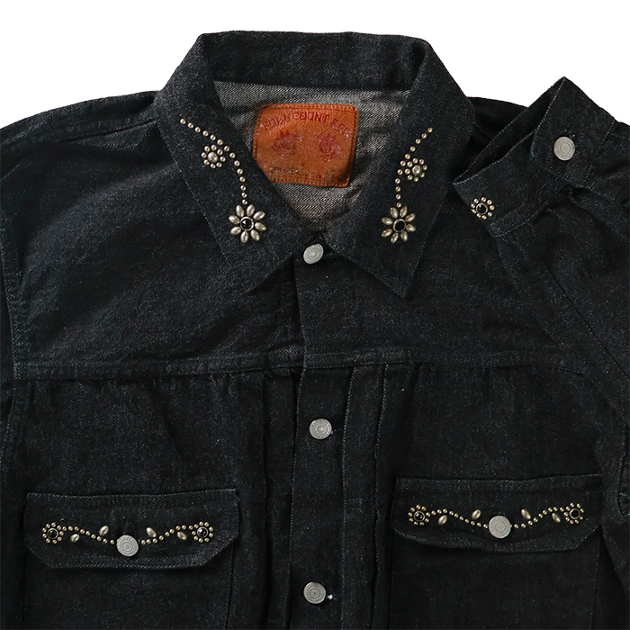FULL COUNT 2102BKSS-HTC Type 2 On Studs by Zip Stevenson HTC