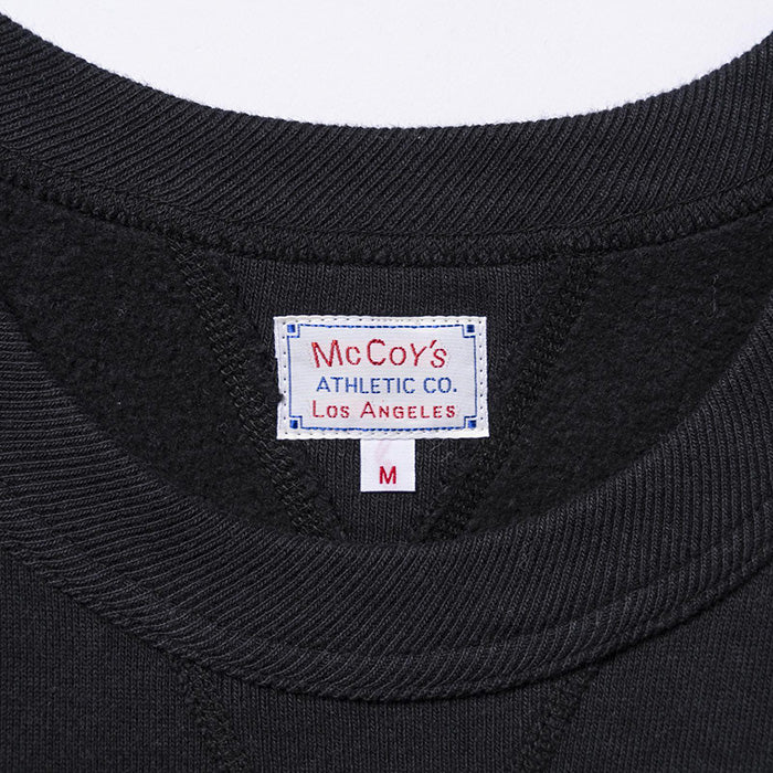 10 OZ. LOOPWHEEL CREWNECK SWEATSHIRT:ブラック