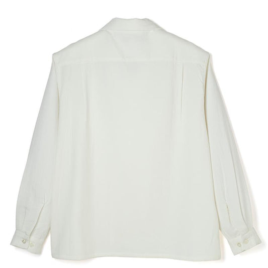 Double Cloth Flap Pocket Shirt - White -