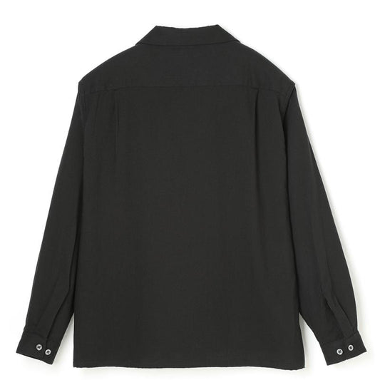 Double Cloth Flap Pocket Shirt - Black -