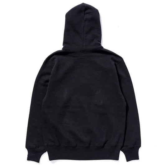 ザ リアルマッコイズ MC24114 10 OZ. LOOPWHEEL HOODED SWEATSHIRT 030 ブラック メンズ スウェット プルオーバー パーカー