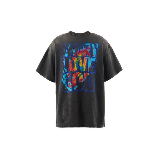 セントマイケル SM-YS1-0000-C05 CP_SS TEE / ANGRY LV GD / BLK メンズ Cactus Plant Flea Market コラボ プリント Tシャツ