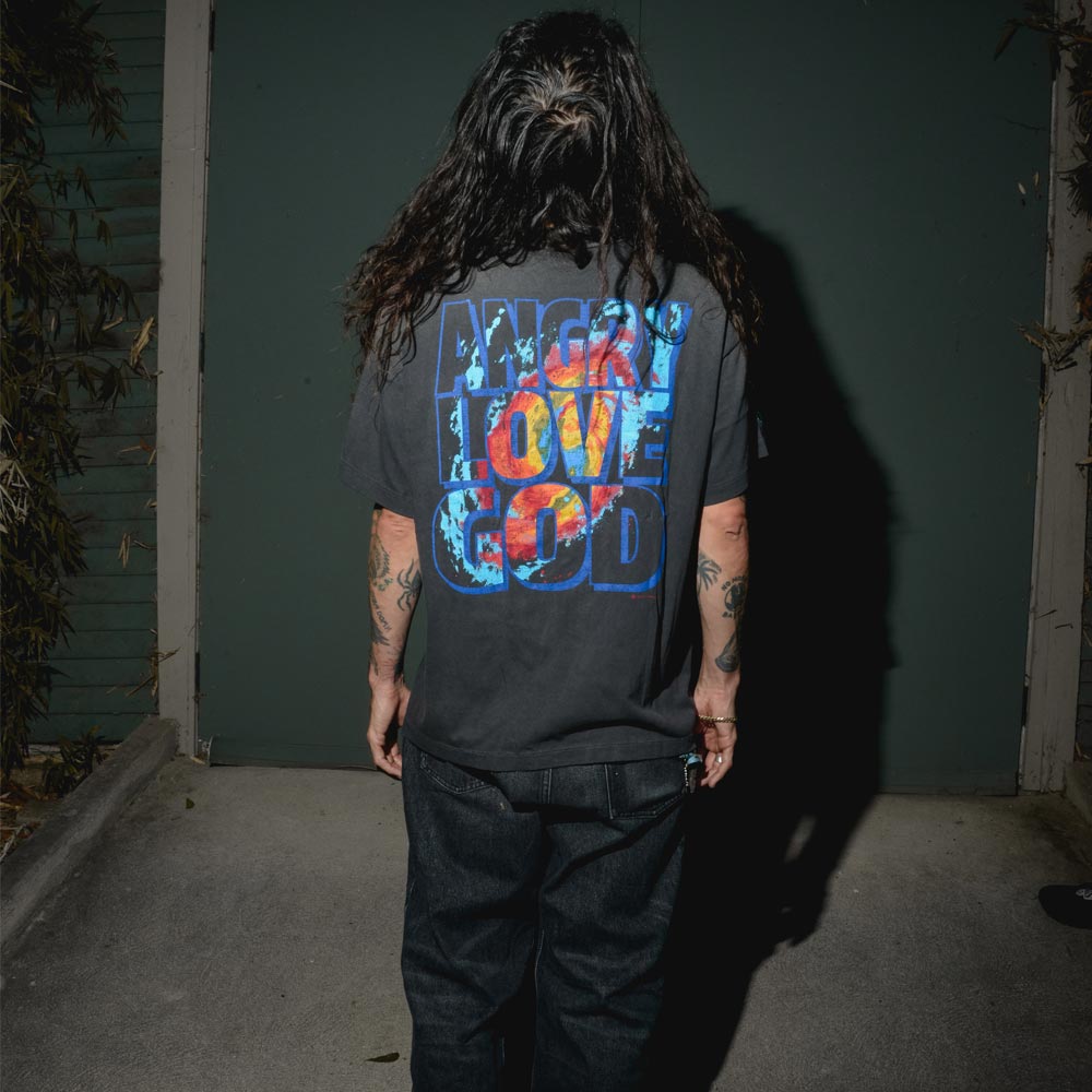 セントマイケル SM-YS1-0000-C05 CP_SS TEE / ANGRY LV GD / BLK メンズ Cactus Plant Flea Market コラボ プリント Tシャツ