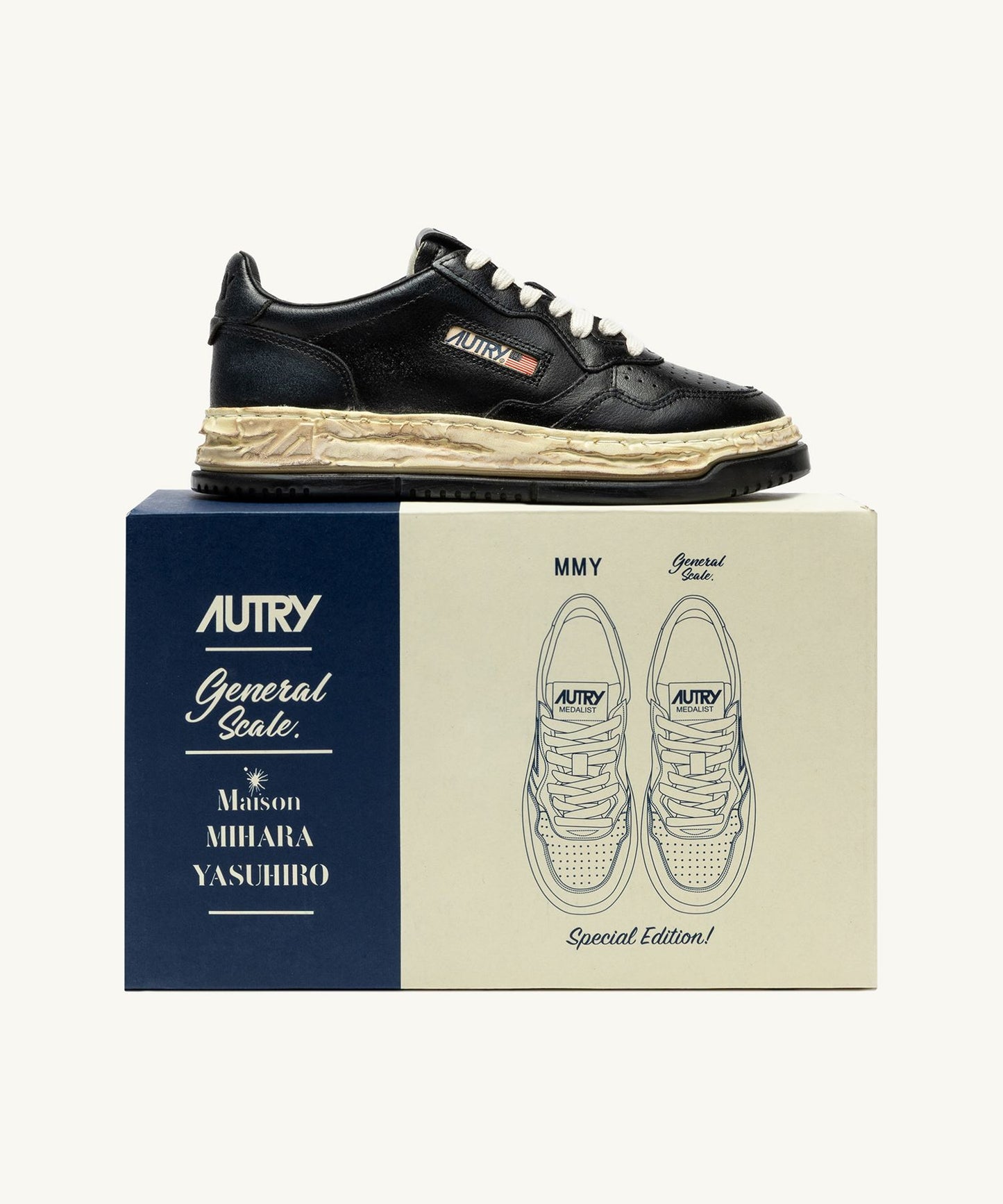 "Autry x MMY General Scale." Medalist Low Supervintage C15FW302 BLACK