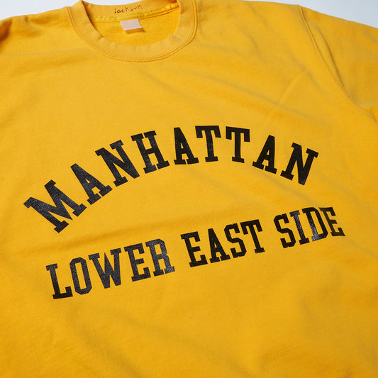 ジャクソンマティス JM24AW018 MANHATTAN Sweat Gold 長袖 プリント スウェット ユニセックス