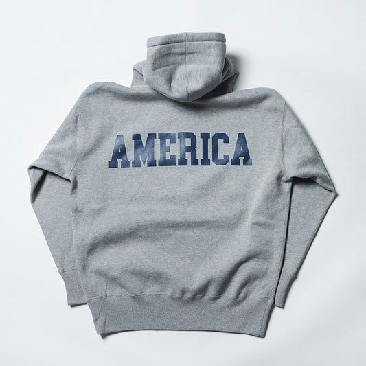 ジャクソンマティス JM23AWMO06 mocT×JM LOOSE FIT ”A” HOODIE GRAY ルーズフィット バックプリント コラボパーカー グレー メンズ
