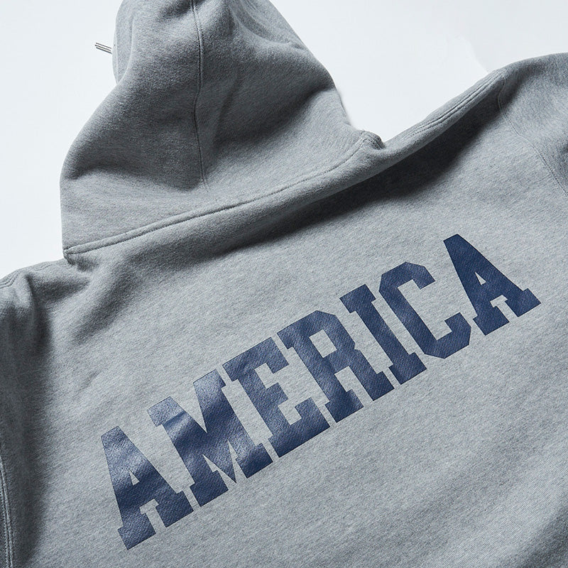 ジャクソンマティス JM23AWMO06 mocT×JM LOOSE FIT ”A” HOODIE GRAY ルーズフィット バックプリント コラボパーカー グレー メンズ
