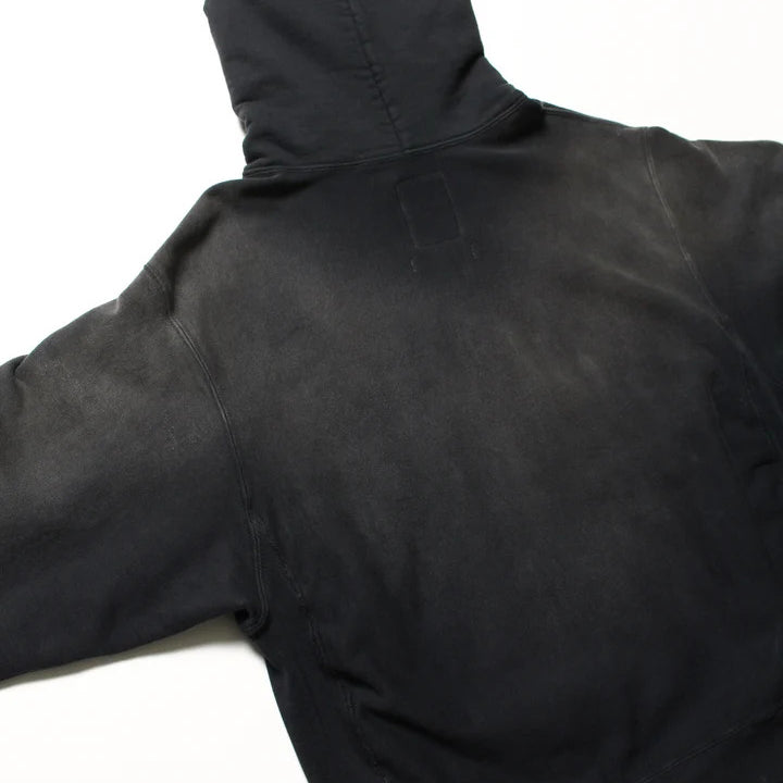 BOWWOW WEATHERED HOODIE - BLACK
