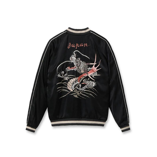 テーラー東洋 Lot No. TT15619-119 / Early 1950s Style Acetate Souvenir Jacket “KOSHO & CO.” Special Edition “SILVER DRAGON” × “TANGLED DRAGONS”