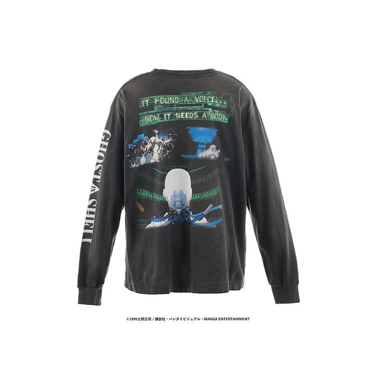 セントマイケル SM-YS1-0000-C34 GS_LS TEE / ILYA GITS / BLACK メンズ GHOST IN THE SHELL/攻殻機動隊 コラボ プリント ロンT