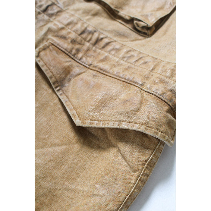 バウワウ BW2302-TCFJ TIN CLOTH FIELD JACKET TAN DUSTY AGEING オイルフィニッシュ フィールドジャケット ベージュ メンズ