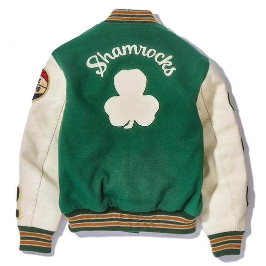 ジョーマッコイ MJ23121 WOOL VARSITY JACKET SHAMROCKS 165 グリーン スタジャン スタジアムジャンパー バーシティジャケット アワードジャケット