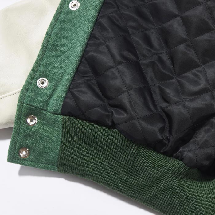 ジョーマッコイ MJ23121 WOOL VARSITY JACKET SHAMROCKS 165 グリーン スタジャン スタジアムジャンパー バーシティジャケット アワードジャケット