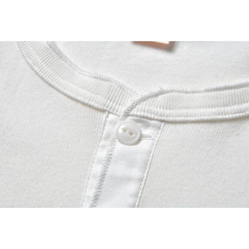 ジョーマッコイ MC23022 UNION HENLEY UNDERSHIRT S/S ホワイト / 010 メンズ 半袖 ヘンリーネック Tシャツ カットソー