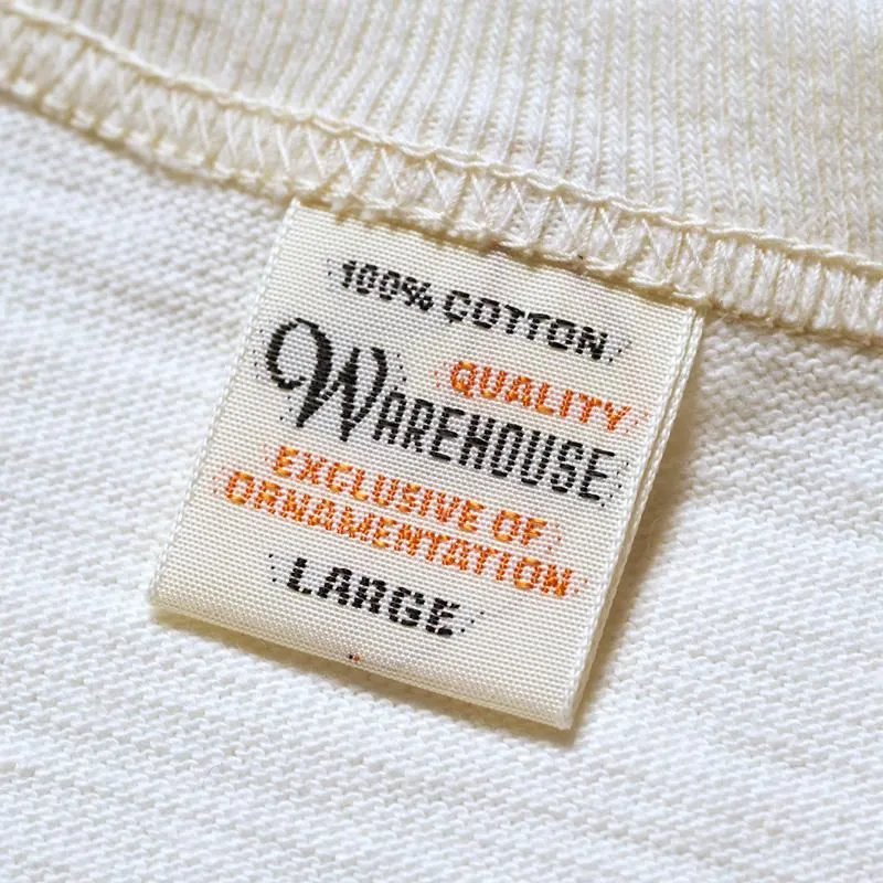WARE HOUSE Lot 4800 7分袖ベースボールT HAMILTON:クリーム/ネイビー