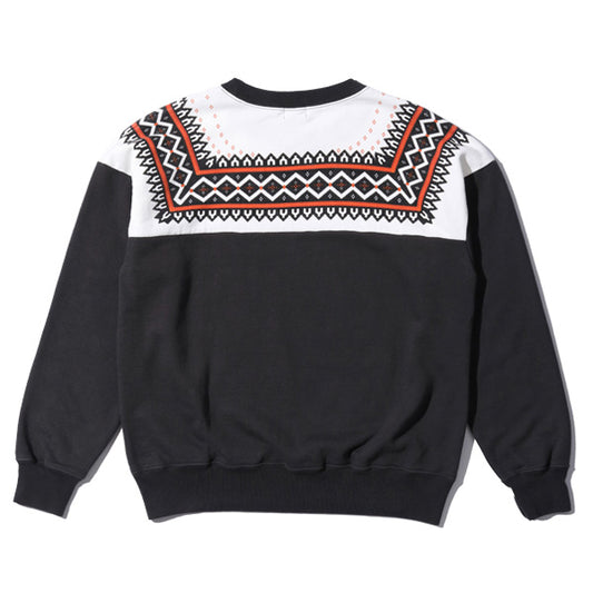ホワイツビル Lot No. WV69266 / SNOW PATTERN SWEAT SHIRT BLACK 雪柄スウェット ブラック メンズ