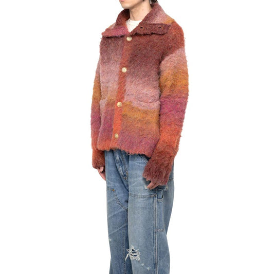 カミヤ G13JK048 Sailor-Collar Knit Jacket オレンジ メンズ セーラーカラー ニットジャケット カーディガン