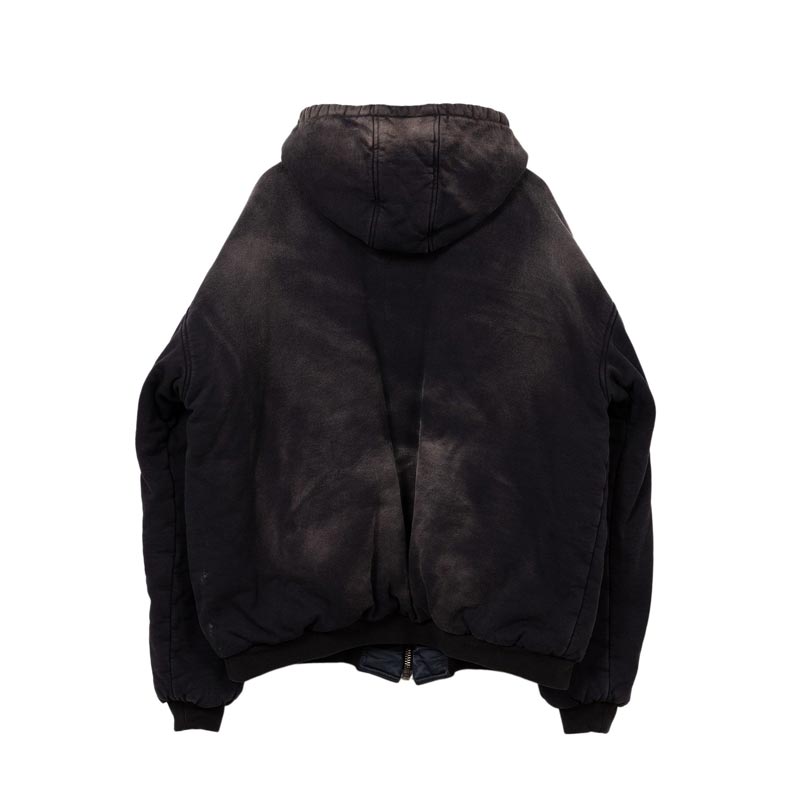 カミヤ G13HD022 Reversible Hooded Blouson ブラック リバーシブルフーデッドブルゾン ジップアップ パーカー