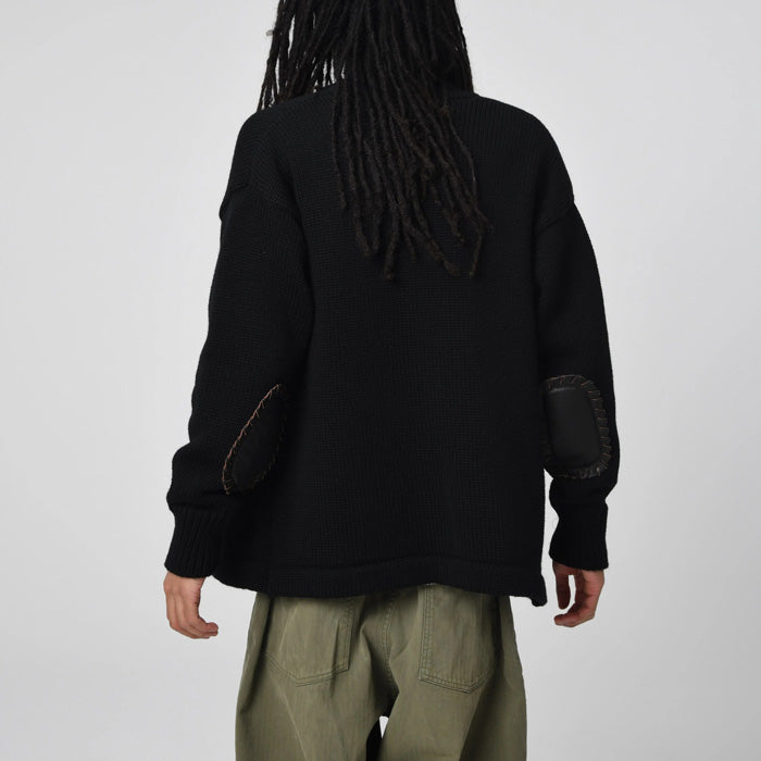 バウワウ BW2302-UWPC USMA WEST POINT CARDIGAN BLACK USMAウェストポイントパッチ カーディガン ブラック メンズ