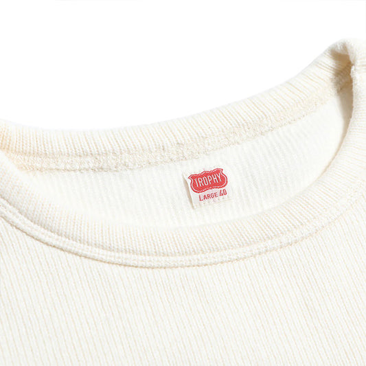 トロフィークロージング TR23AW-203 Naval L/S Tee コットンニット ホワイト メンズ