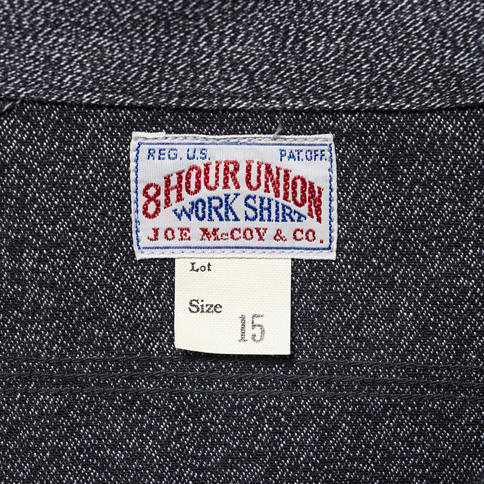 THE REAL McCOY'S,JOE McCOY 8HU CIGARETTE POCKET MOCK-TWIST CHAMBRAY WORK SHIRT