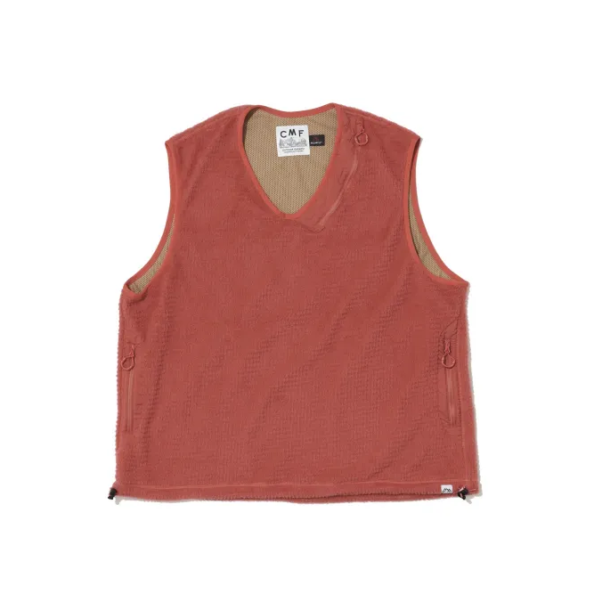 COMFY OUTDOOR GARMENT ALPHA DIRECT SIMPLE VEST :BLACK SALMON PINK
