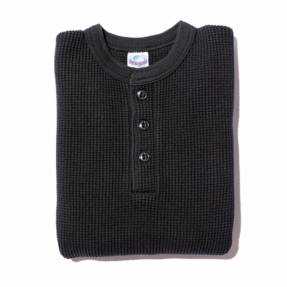 ジェラード AB94236 Mega Thermal Henry Neck メガ サーマル ヘンリーネック Tシャツ ブラック メンズ
