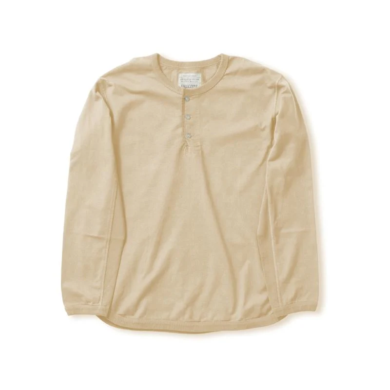 FULLCOUNT(フルカウント) 5222LH Flat Seam Heavyweight Longsleeve Henley T Shirt Ink.Blk Ecru