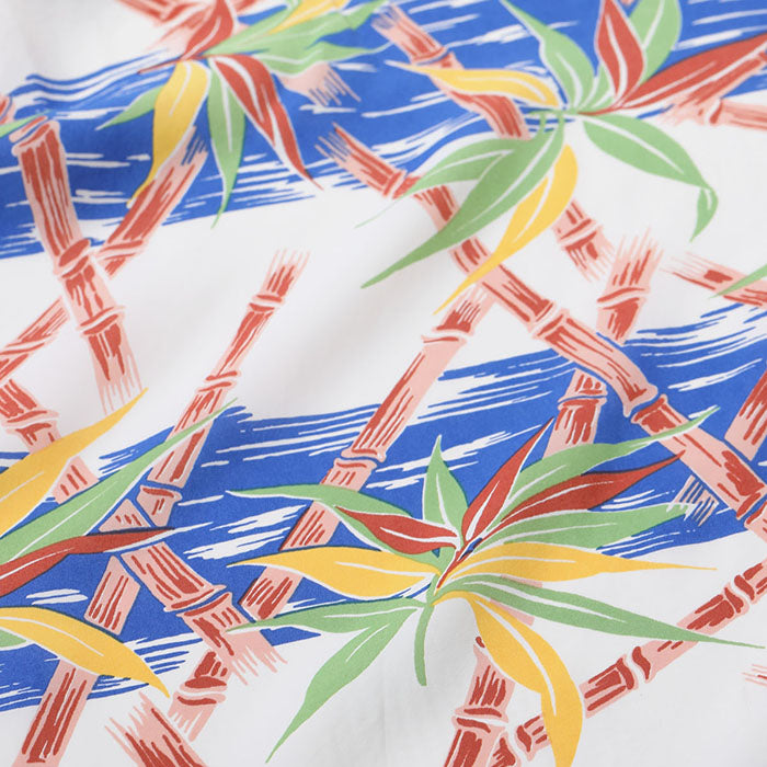 SUN SURF(サンサーフ)Lot No. SS39625 / RAYON HAWAIIAN SHIRT “BAMBOO GRASSLANDS”:125) BLUE