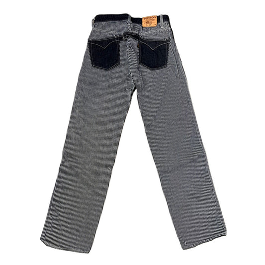 VANSON NVBL-404 WORK PANTS ダックワークパンツ ヒッコリー