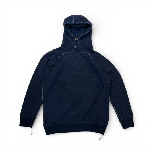 Pure blue japan 5410-ID 5410-IDBK Yarn Dyed Indigo Hoodie