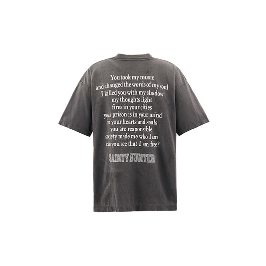 SAINT Mxxxxxx × BOUNTY HUNTER SM-MK8-0000-C28 / BH_SS TEE / SKULLK& BABY-M / BLACK