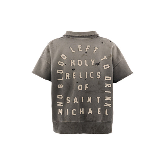 SAINT Mxxxxxx(セントマイケル) SM-MK8-0000-052 / SS HALF ZIP SWEAT / SAINT / CHARCOAL