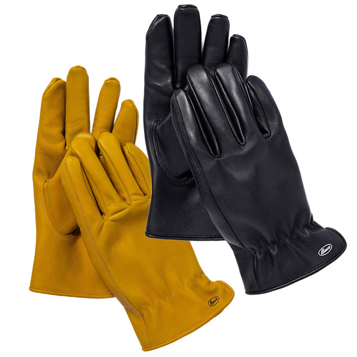 BUCO(ブコ) BUCO HORSEHIDE MOTORCYCLE GLOVE:BLACK YELLOW