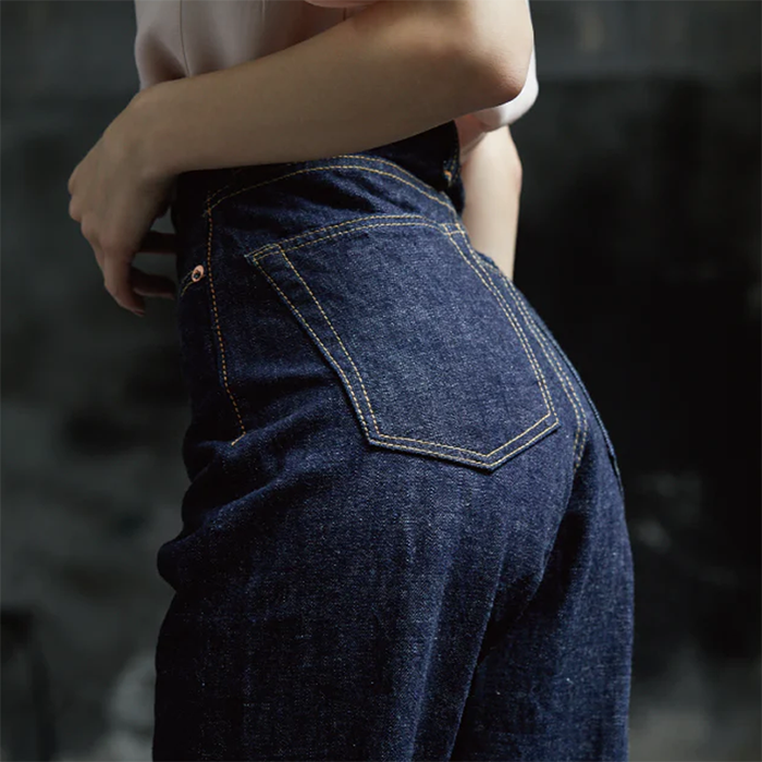 FULL COUNT(フルカウント)0107 Womens Wide Straight Monroe Denim (One Wash)