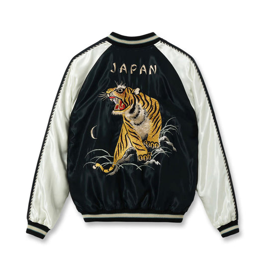 TAILOR TOYO（テーラー東洋） Lot No. TT15877-119 / Mid 1950s Style Acetate Souvenir Jacket “ROARING TIGER” × “BLACK DRAGON”