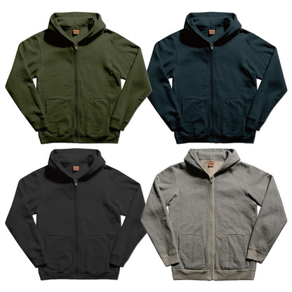 DELUXEWARE SPZ-00[FULLZIP PARKA PLAIN] :CORE.BLACK S.NVY 杢GRAY OLIVE