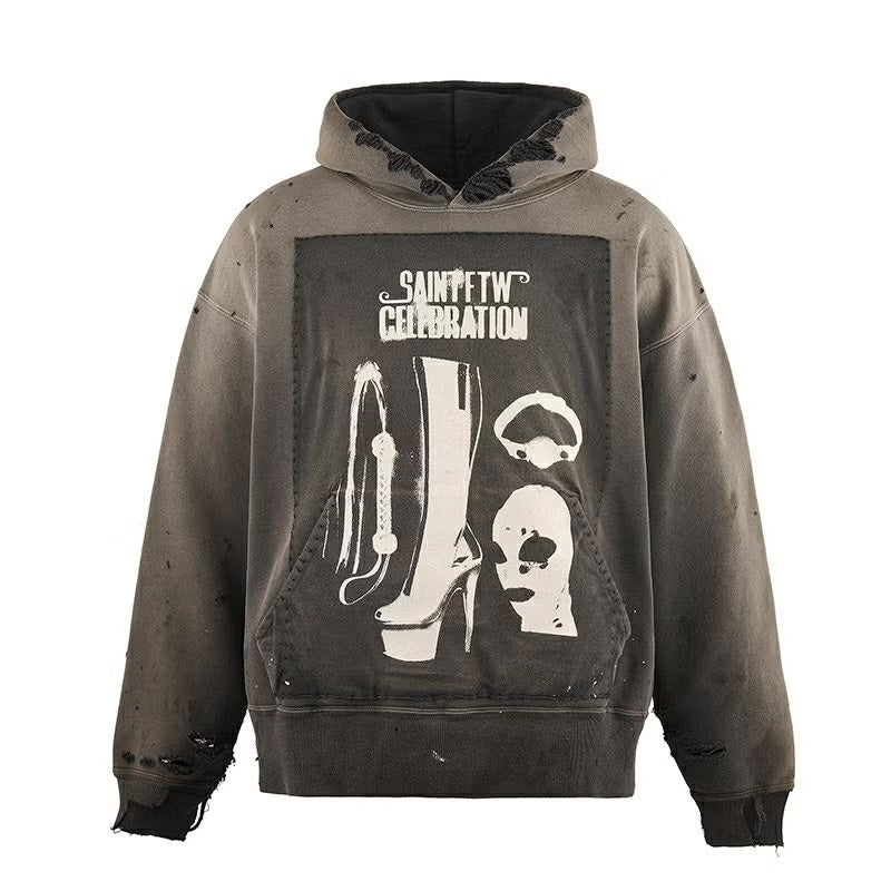 SAINT Mxxxxxx SM-HR1-0000-054 / HOODIE / SAINT CELEBRATION / BLACK